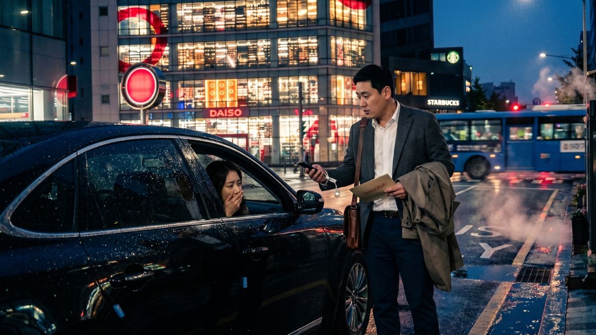 제주도시내에서 의뢰인과 임무수행중 