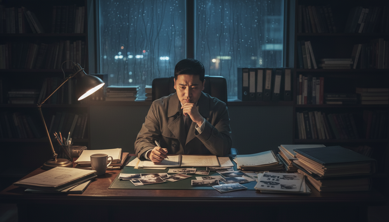 고민하고 있는 고탐정 