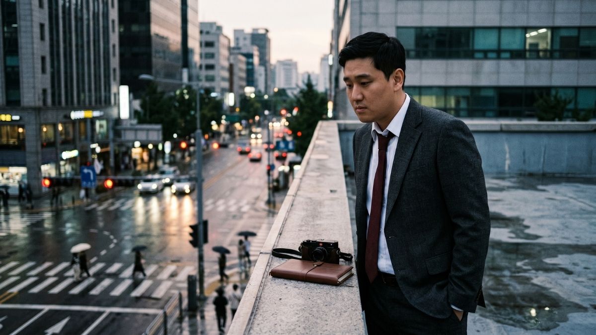 임무수행중 생각에 잠긴 고탐정