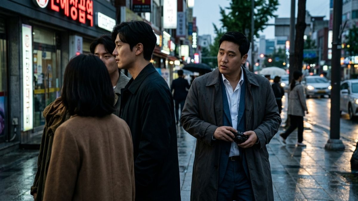 거리를 배회하고 있는 고탐정 